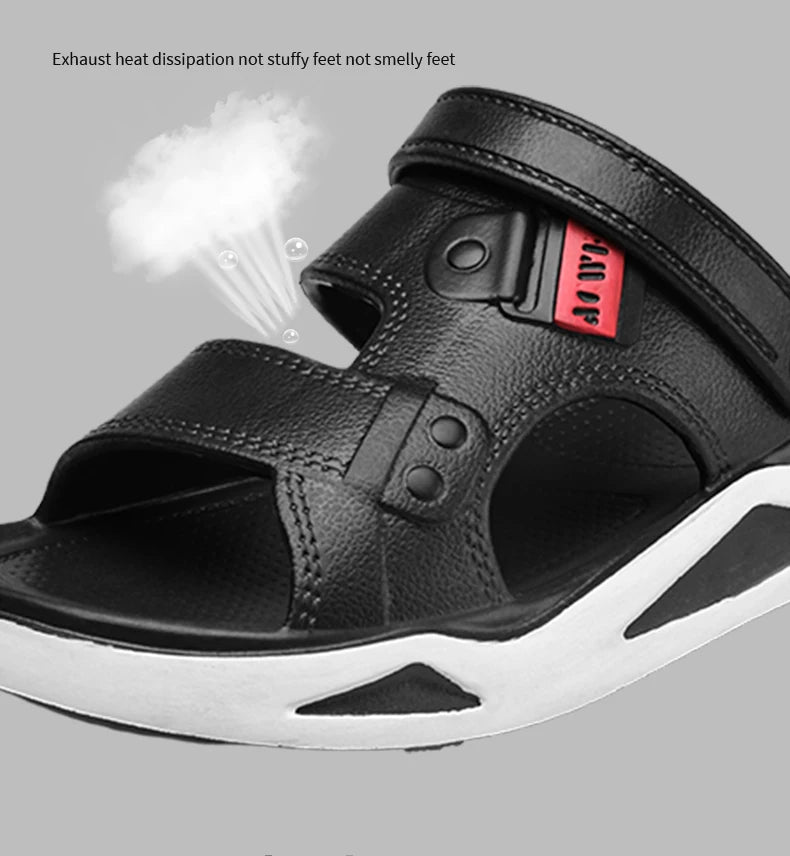 Men's Slippers Summer New Sandals EVA Light Adult Thick-soled Beach Shoes Non-slip Open-toe Sandals  for Outdoor