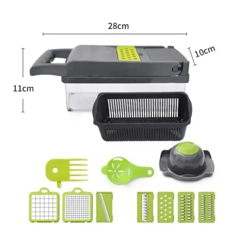 16/25 in 1 Multifunctional Vegetable Chopper Handle Food Grate Food Chopper Vegetable Slicer Dicer Cut Kitchen Items cocina tool