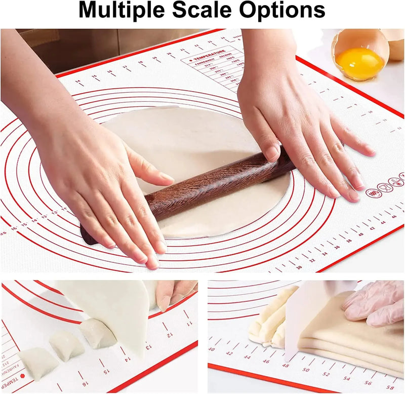 Silicone Baking Mat Kneading Pad Dough Mat Pizza Cake Dough Maker Kitchen Cooking Grill Non-Stick Gadgets Bakeware Pastry Mat