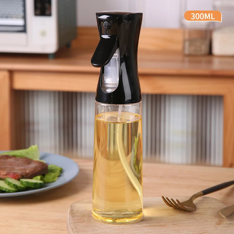 200/300/500ML Black /White Transparent Kitchen Oil Bottle Cooking Oil Spray OliveOil Bottle Fitness Barbecue Spray Oil Dispenser